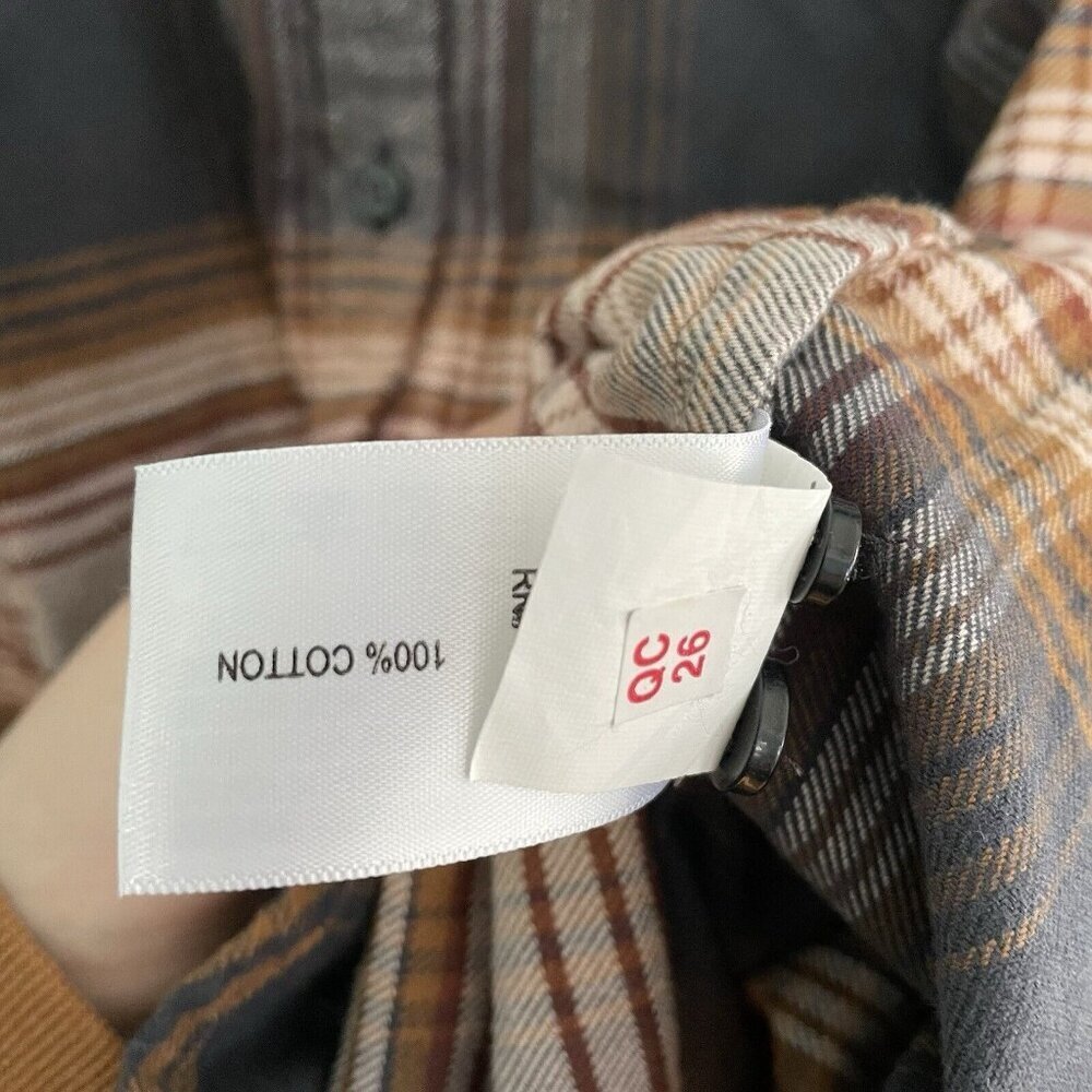 Orvis‎ Womens Plaid Flannel Top Button Up Long Sleeve Size Small 100% Cotton - Picture 6 of 8